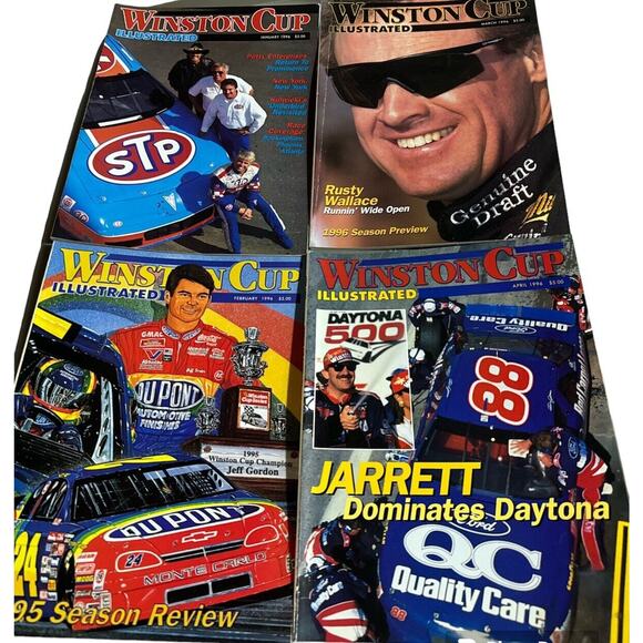 Winston Cup Illustrated 1996 NASCAR Magazines Jarrett Elliott Gordon No October - Picture 2 of 10